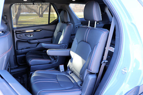 Editorial 2024 honda pilot review interior second row seats 2