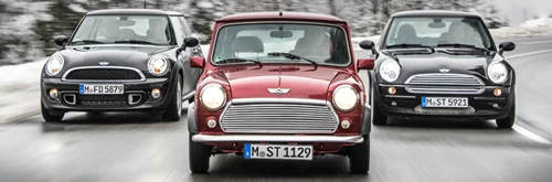 Vergleichstest: Drei Generationen Mini – 3 Autos, 2 Welten