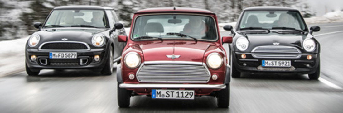 Vergleichstest: Drei Generationen Mini – 3 Autos, 2 Welten