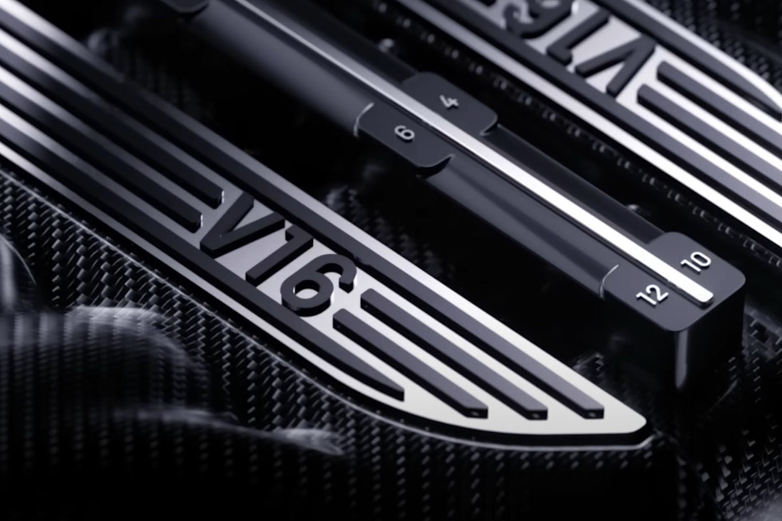 Bugatti bringt neuen V16-Motor mit 8,3 Litern Hubraum