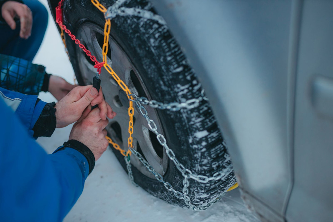 De juiste maat sneeuwketting vinden?