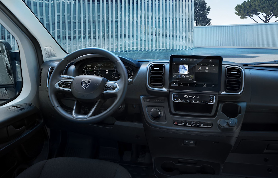 peugeot e-boxer van interior