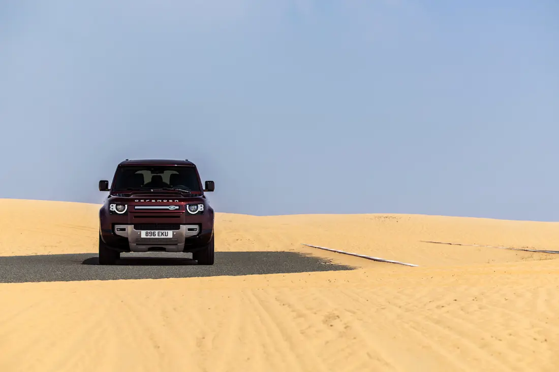 Land Rover Defender 130 (2023) static, front view