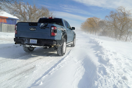 Le Ford Ranger Raptor soumis à une tempête hivernale Image