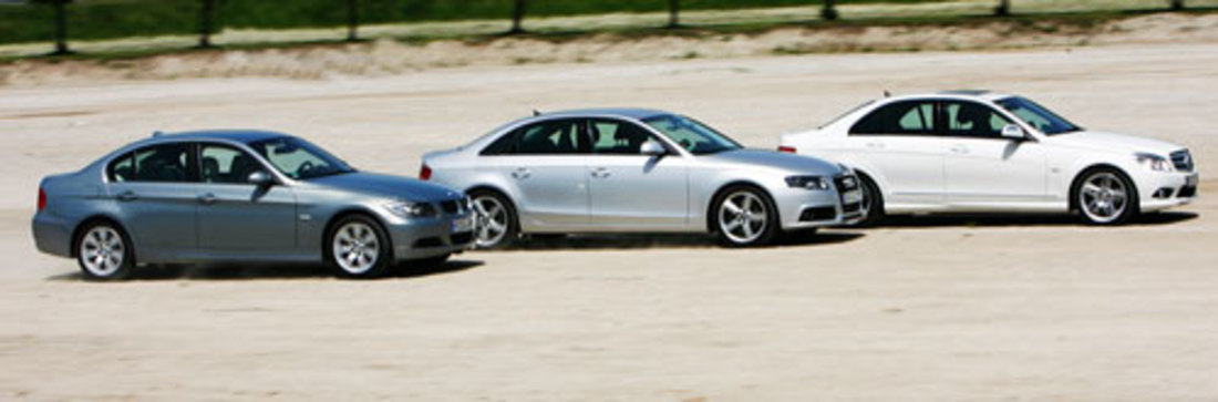 Comparativa: Audi A4 3.2 vs. BMW 330i vs. Mercedes C 350 – Alemania a tres bandas