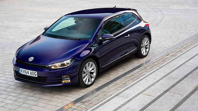 vedere din fata Volkswagen Scirocco