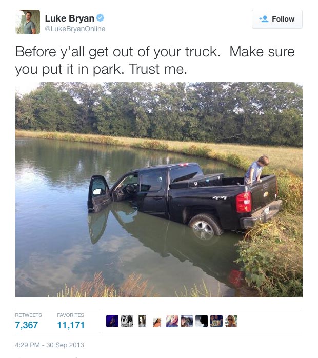 In Luke Bryan's 2007 hit 