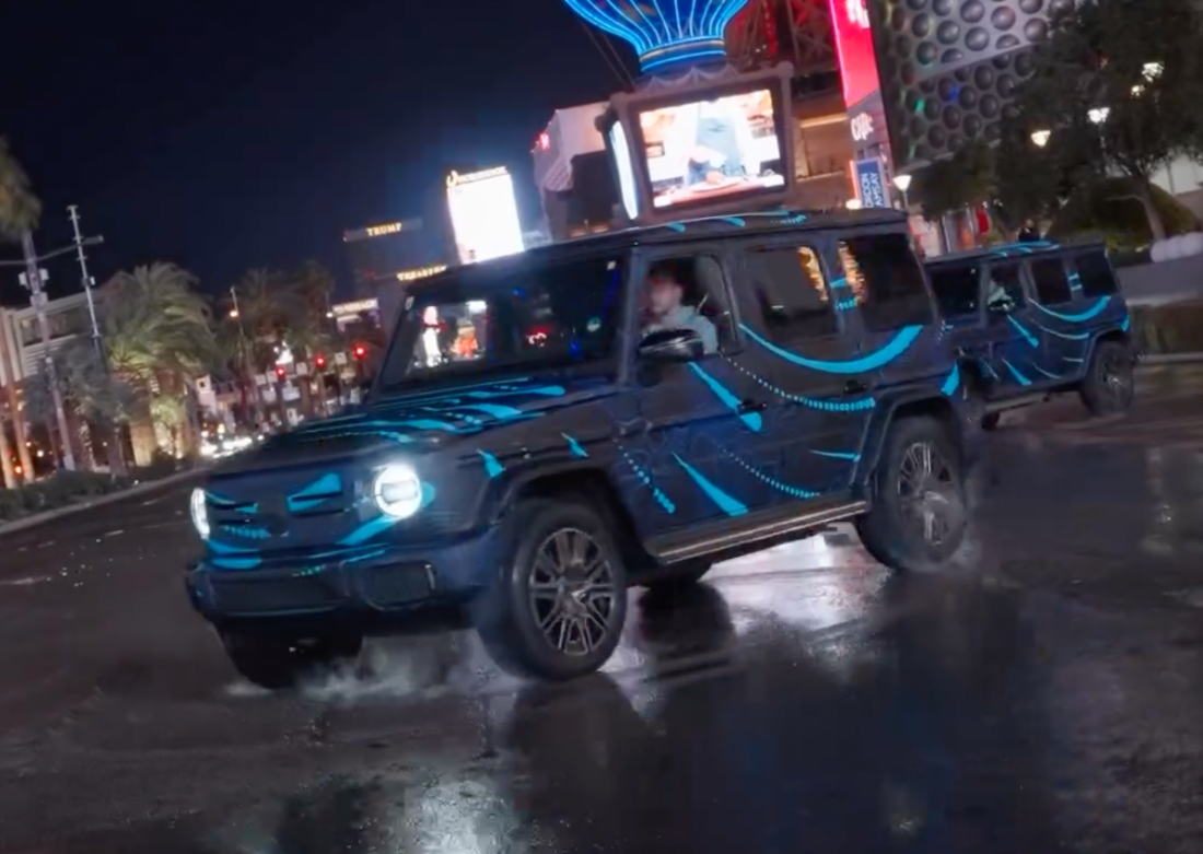 Vidéo : le Mercedes Classe G électrique démontre son « G-Turn » à Las Vegas