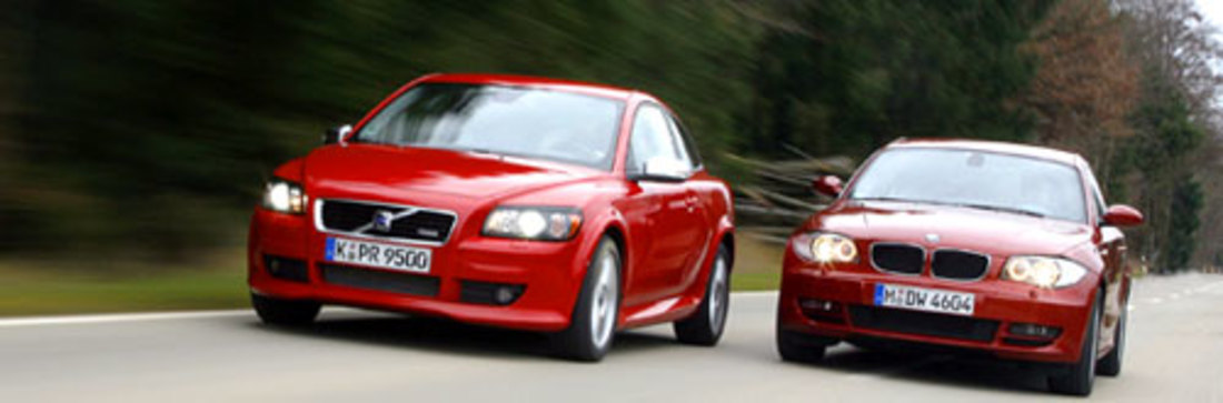 Comparativa: BMW 123d Coupé vs. Volvo C30 D5 – Con estilo propio
