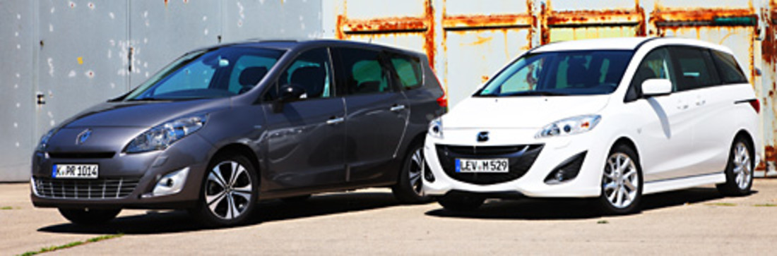 Vergleichstest: Mazda 5 1.6 CD vs. Renault Grand Scénic 130 dCi – XL-Kompakte mit Schrumpfdiesel