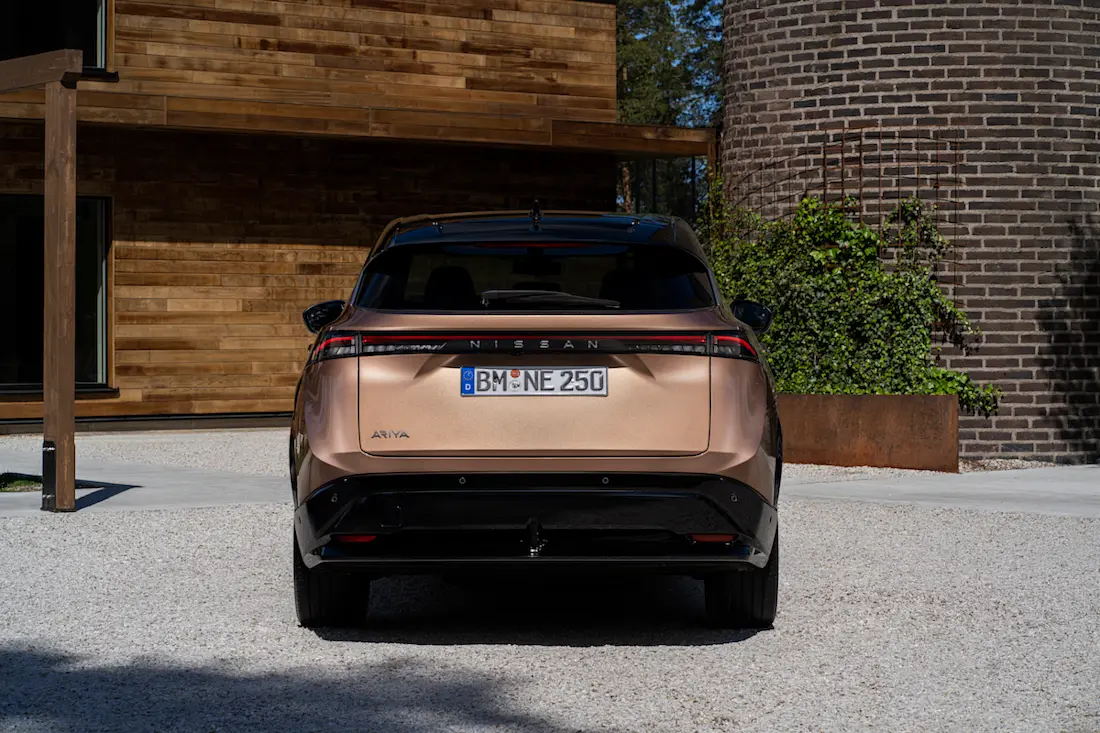Nissan Ariya (2023) static, rear view Nissan Ariya (2023) static, rear view