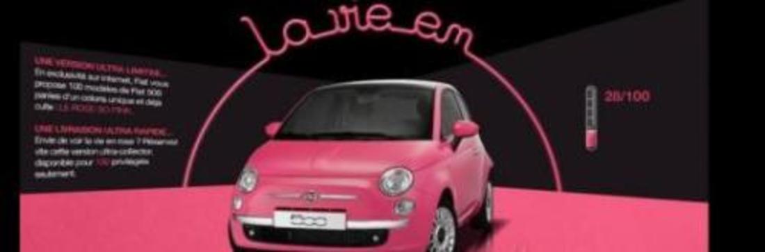 Avant-première: Fiat 500 – So Pink Edition en Vente sur Internet !