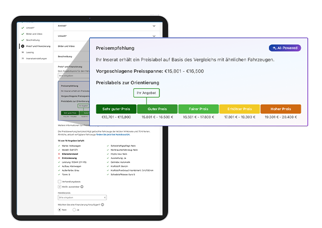 AutoScout24 SmartInserieren Preisbewertung