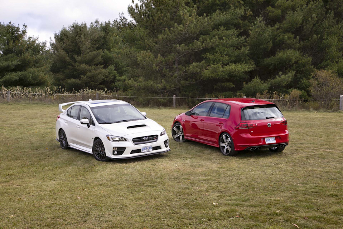 Editorial 2016 subaru wrx sti vs vw golf r jw 03
