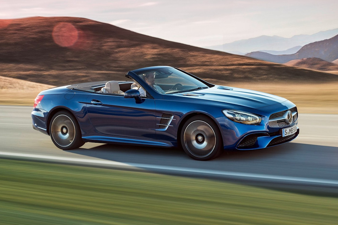 Mercedes Benz SL500 zijkant