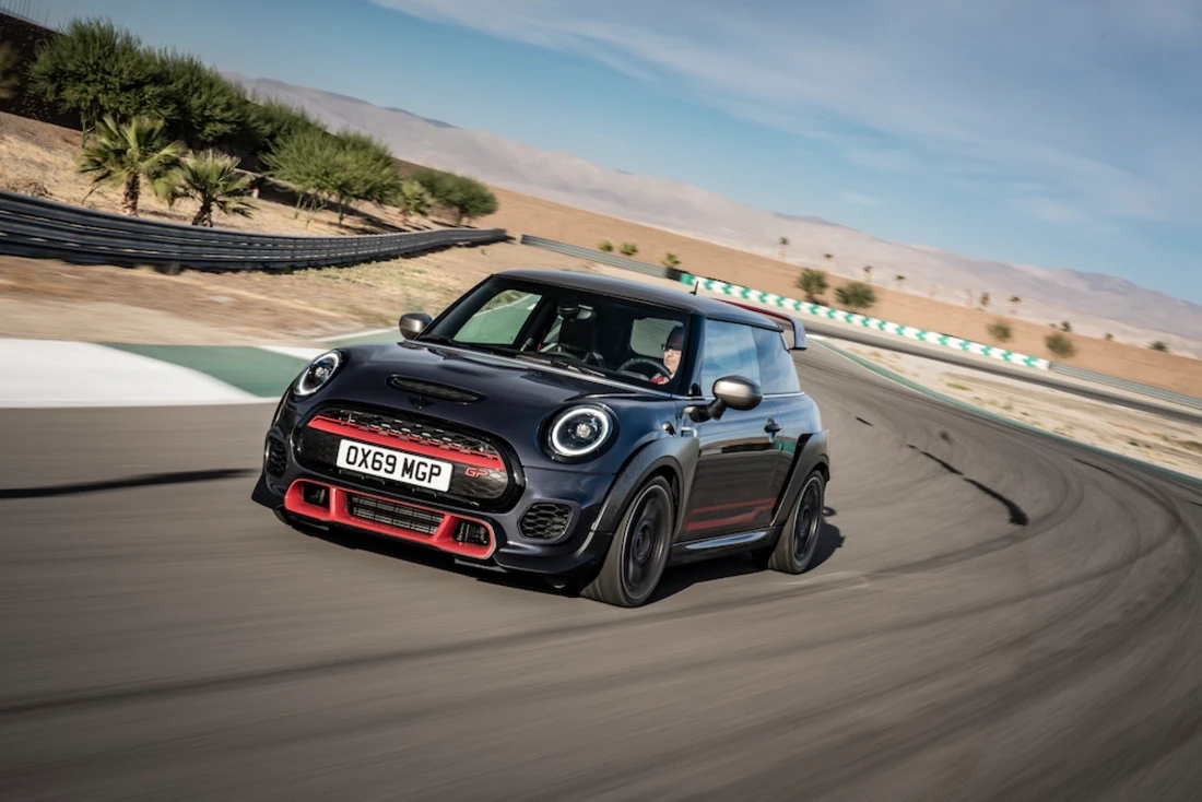 AS24 Test Mini JCW GP rijdend AS24 Test Mini JCW GP rijdend