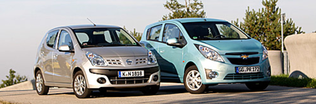 Vergleichstest: Chevrolet Spark vs. Nissan Pixo – Zwergenbalgen