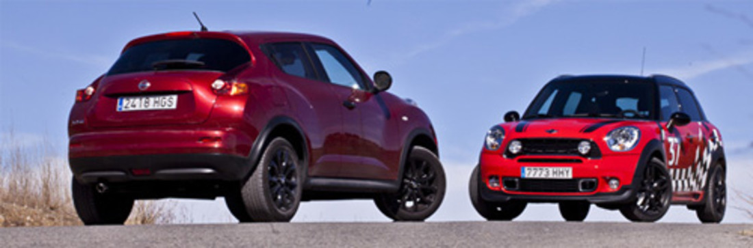 Comparativa: Mini Countryman Cooper S vs Nissan Juke 1.6T – Guerreros en pequeño formato