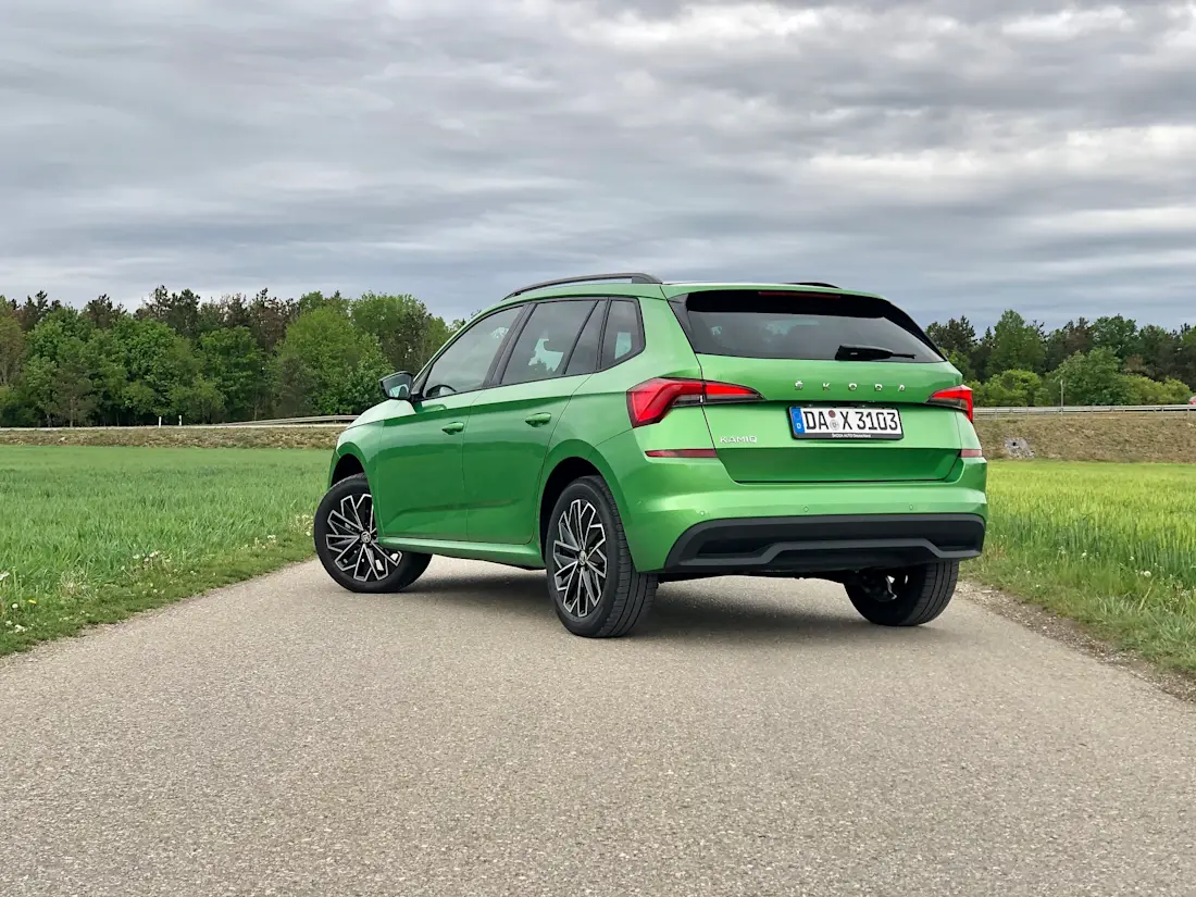 Skoda Kamiq Style Rallye Gruen 2020 Heck rechts Skoda Kamiq Style Rallye Gruen 2020 Heck rechts