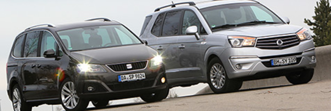Vergleichstest: SsangYong Rodius vs. Seat Alhambra – Wenn es auf Größe ankommt