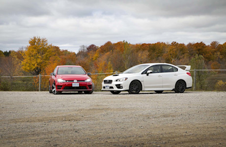 Editorial 2016 subaru wrx sti vs vw golf r jw 04