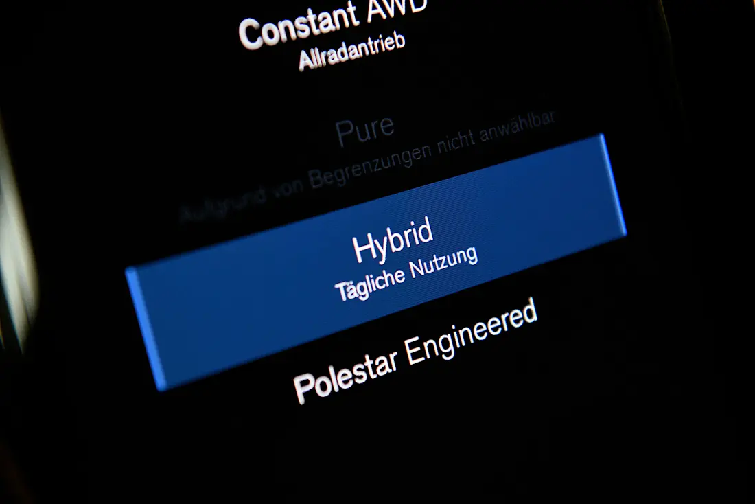 Volvo V60 Polestar Menu Volvo V60 Polestar Menu