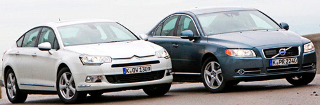 Comparativa: Citroën C5 200 HDi vs. Volvo S80 D5 – Duelo de categorías