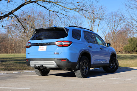 Editorial 2024 honda pilot review exterior rear 3q angle 2