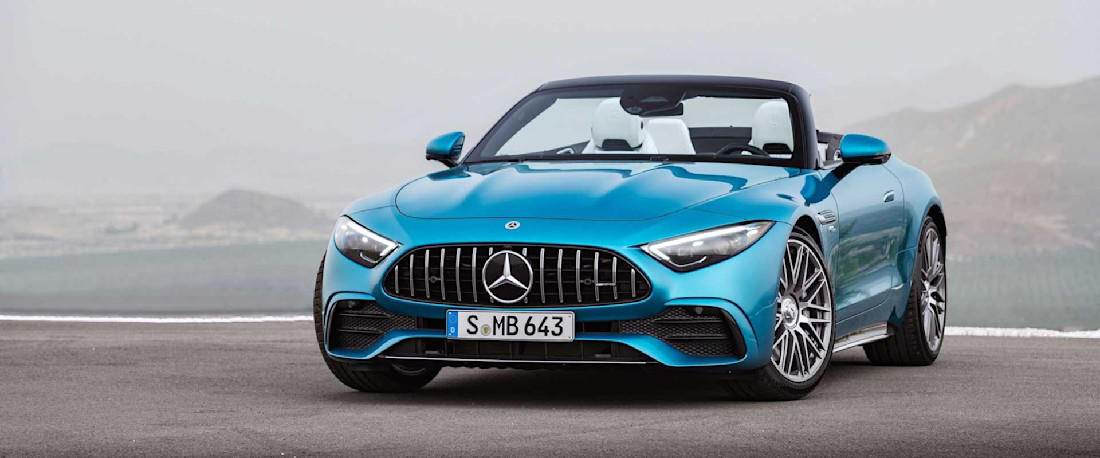 Mercedes-AMG SL 43: Vierzylinder und ein E-Turbo