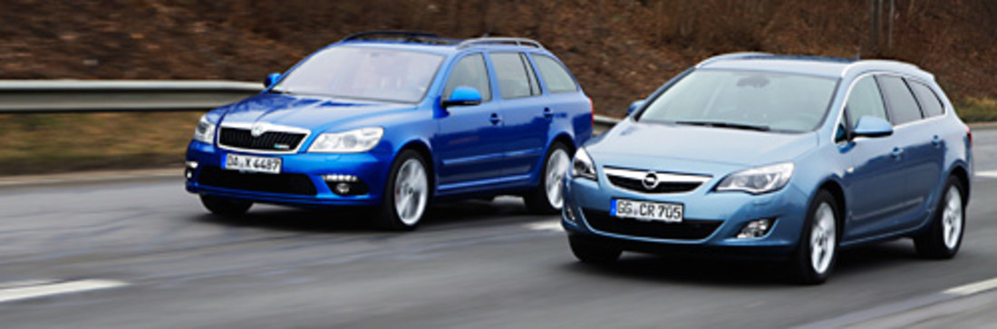 Comparativa: Opel Astra Sports Tourer vs. Skoda Octavia Combi RS – Buenos, pero muy diferentes