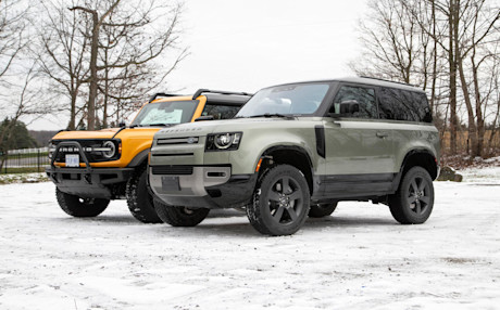 Editorial 2021 ford bronco vs 2021 land rover defender 90 03 jw