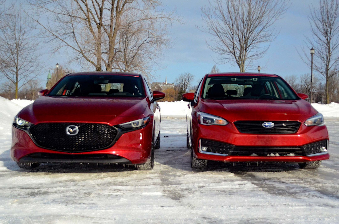 Mazda3 Sport AWD contre Subaru Impreza 2020 : match comparatif