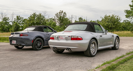Editorial 2021 mazda mx 5 vs 2000 bmw m roadster 09 jw