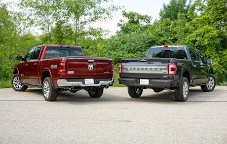 Editorial 2021 ford f 150 platinum vs 2021 ram 1500 limited longhorn 03 di
