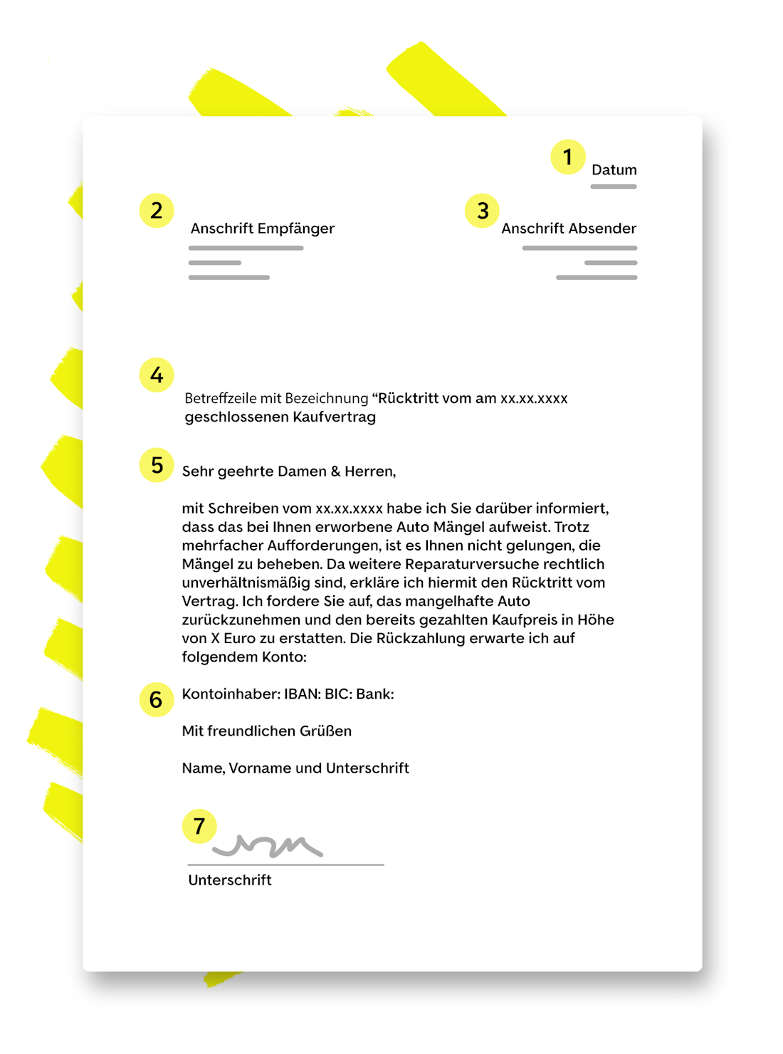 Ruecktritt vom Autokaufvertrag Ruecktritt vom Autokaufvertrag