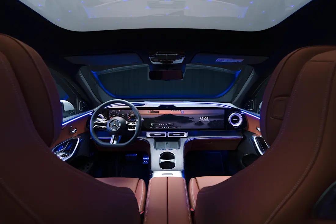 Hyperscreen statt Wohnzimmeratmosphäre: Der Mercedes GLC vollzieht im Inneren einen radikalen Wandel.  Hyperscreen statt Wohnzimmeratmosphäre: Der Mercedes GLC vollzieht im Inneren einen radikalen Wandel.