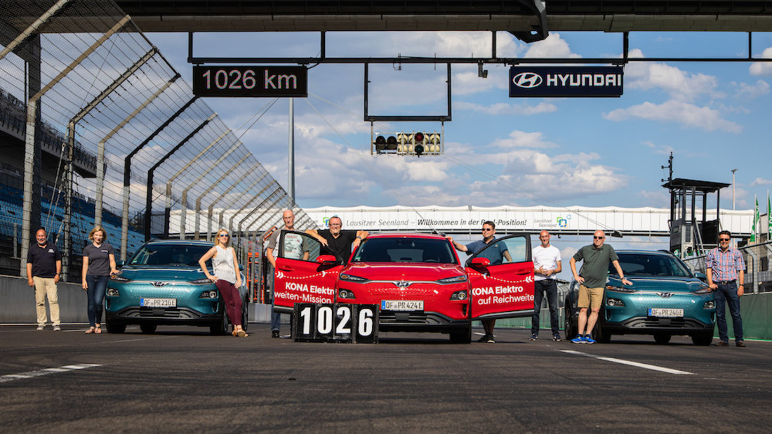 Hyundai Kona électrique : 1026 km sur une charge