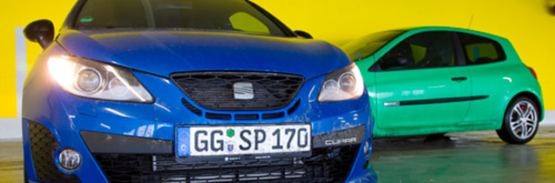 Vergleichstest: Renault Clio Sport Cup vs. Seat Ibiza Cupra – Saugen oder drücken