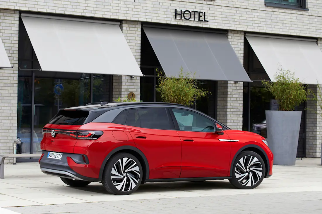 Volkswagen ID.4 GTX (2022) statisch, achteraanzicht Volkswagen ID.4 GTX (2022) statisch, achteraanzicht