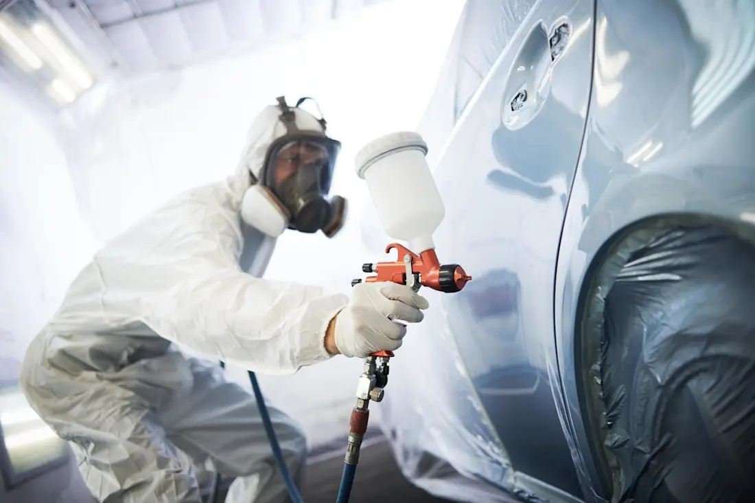 Painting a car