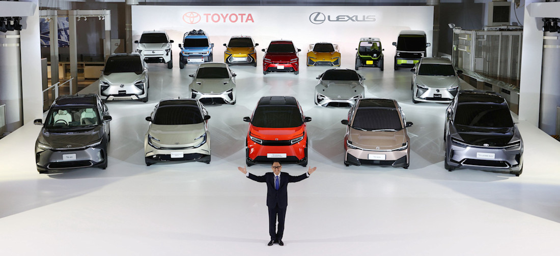 Toyota fait preuve d'audace et présente 15 nouvelles électriques en même temps