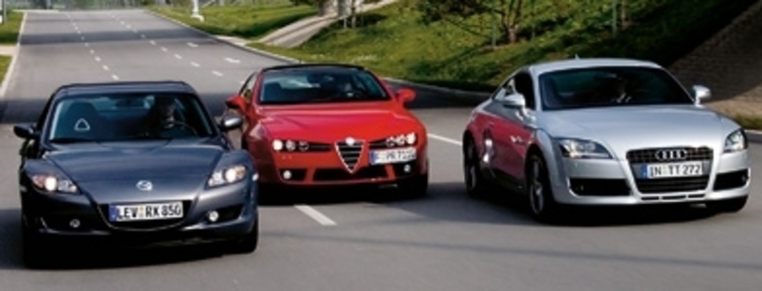Test comparatif: Alfa Brera vs. Audi TT vs. Mazda RX-8 – Les sportives nouvelle génération