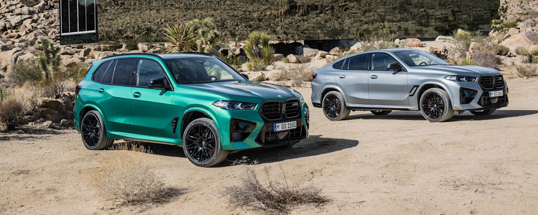 La nuova BMW X5 M Competition e la nuova BMW X6 M Competition.