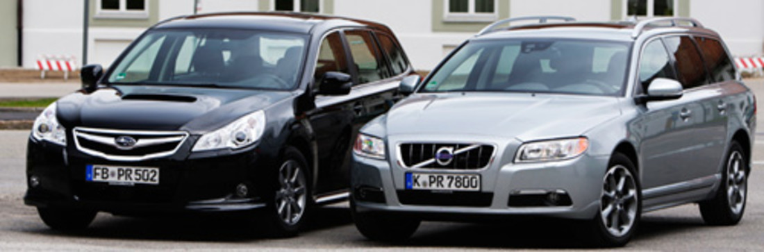 Vergleichstest: Subaru Legacy 2.0 D vs. Volvo V70 D4 – Der Tänzer und die Trutzburg