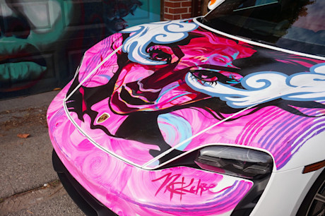 Editorial porsche taycan art battle meaghan claire kehoe 08 jl