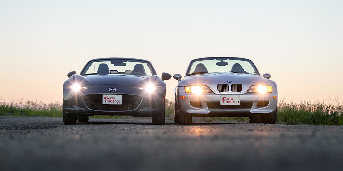 Editorial 2021 mazda mx 5 vs 2000 bmw m roadster 01 jw