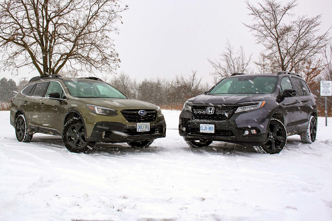 2020 Honda Passport vs Subaru Outback Comparison Test