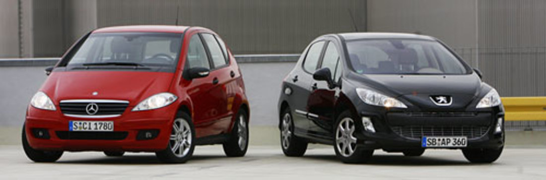 Test comparatif: Mercedes Classe A vs. Peugeot 308 – Où reçoit-on le plus pour son argent ?