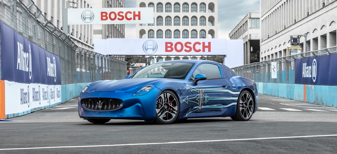 Maserati : la GranTurismo Folgore presque sans camouflage