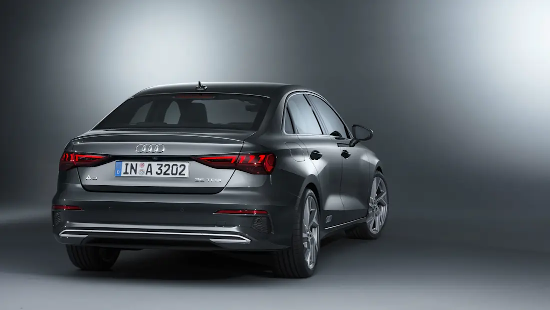 Audi A3 Limousine 2020 Heck links Studio Audi A3 Limousine 2020 Heck links Studio